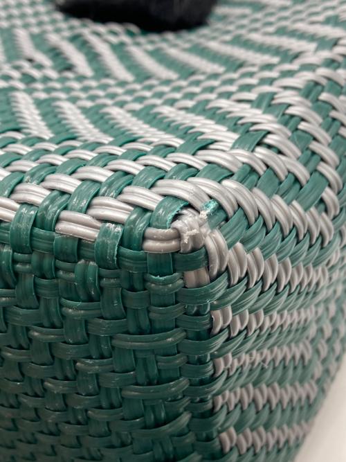 WOVEN（ウーヴン）WOVEN (ウーヴン) メルカドバッグ グリーンの古着・服飾アイテム