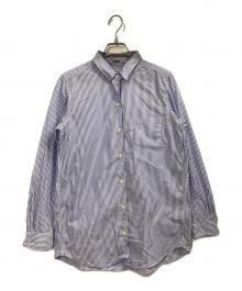 MUSE de Deuxieme Classe（ミューズ ドゥーズィエム クラス）の古着「ワイヤーウォッシュシャツ」｜ブルー