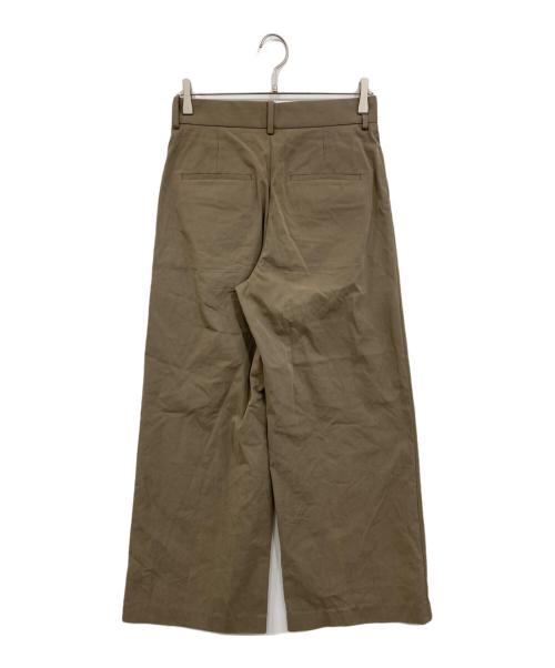 EVERYDAY I LIKE.（エヴリデイ アイ ライク）EVERYDAY I LIKE. (エヴリデイ アイ ライク) コットンナイロンワイドパンツ カーキ サイズ:36の古着・服飾アイテム