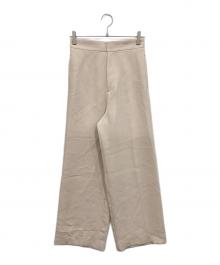 Plage（プラージュ）の古着「MY minimal fit wide パンツ」｜ベージュ