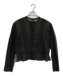 DEUXIEME CLASSE（ドゥーズィエム クラス）の古着「Vintage style ブラウス」｜ブラック