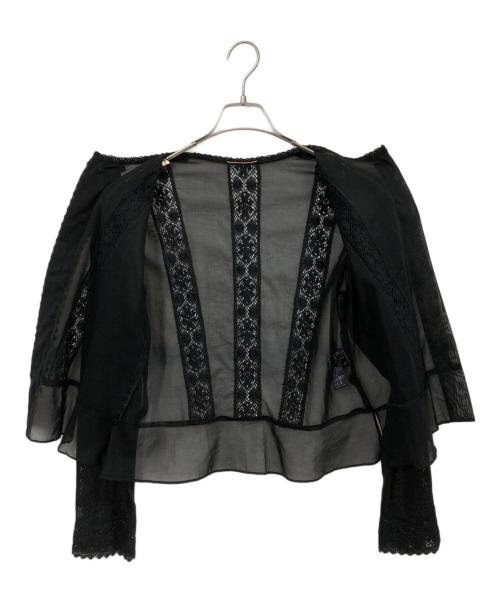 DEUXIEME CLASSE（ドゥーズィエム クラス）DEUXIEME CLASSE (ドゥーズィエム クラス) Vintage style ブラウス ブラック サイズ:FREEの古着・服飾アイテム