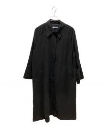 digne（ディニュ）の古着「ピーチスキンタフタステンカラーコート」｜ブラック