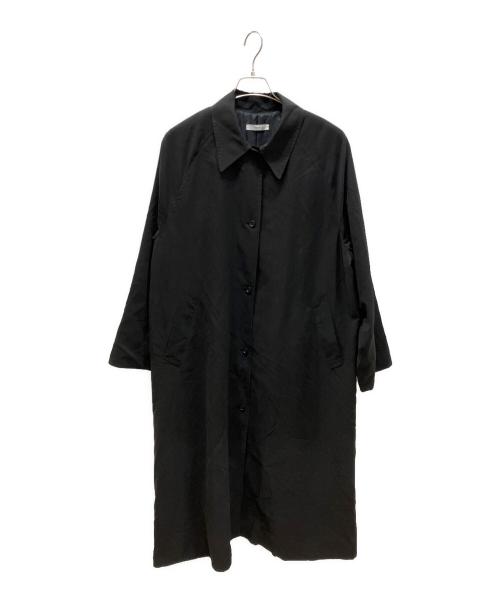 digne（ディニュ）digne (ディニュ) ピーチスキンタフタステンカラーコート ブラック サイズ:FREEの古着・服飾アイテム