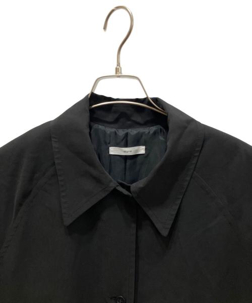digne（ディニュ）digne (ディニュ) ピーチスキンタフタステンカラーコート ブラック サイズ:FREEの古着・服飾アイテム
