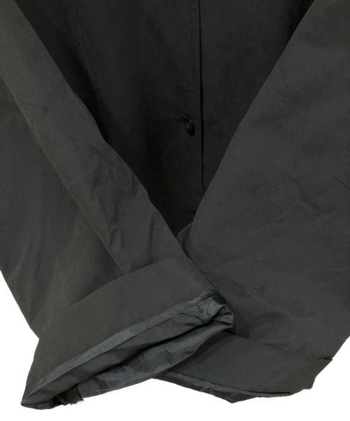 digne（ディニュ）digne (ディニュ) ピーチスキンタフタステンカラーコート ブラック サイズ:FREEの古着・服飾アイテム