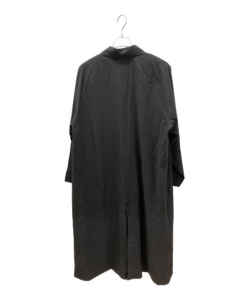 digne（ディニュ）digne (ディニュ) ピーチスキンタフタステンカラーコート ブラック サイズ:FREEの古着・服飾アイテム