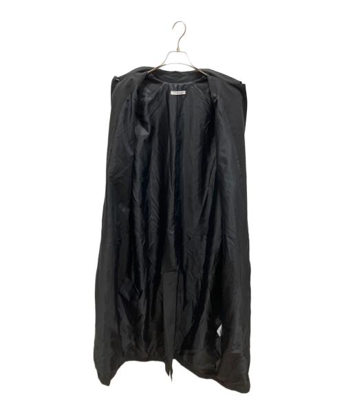 digne（ディニュ）digne (ディニュ) ピーチスキンタフタステンカラーコート ブラック サイズ:FREEの古着・服飾アイテム