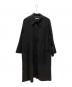 digne（ディニュ）の古着「ピーチスキンタフタステンカラーコート」｜ブラック