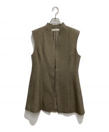 Louren（ローレン）の古着「sharkskin shape vest」｜カーキ