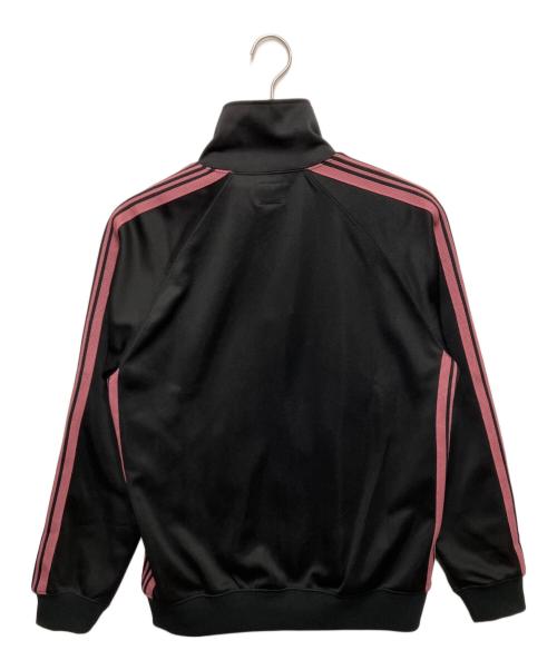 Needles（ニードルズ）Needles (ニードルズ) Track Jacket Poly Smooth ブラック×ピンク サイズ:Mの古着・服飾アイテム