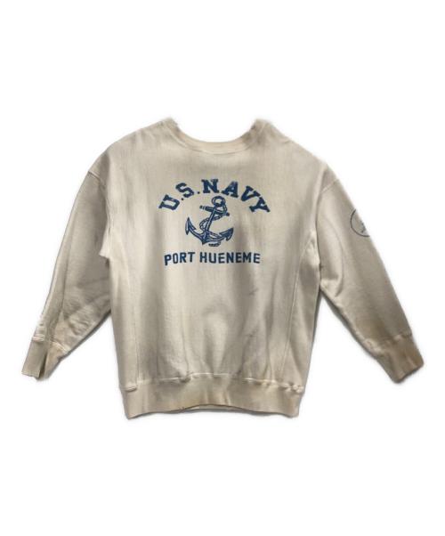 BOWWOW（バウワウ）BOWWOW (バウワウ) USN SEEBEES SWEATSHIRTS アイボリー サイズ:Lの古着・服飾アイテム