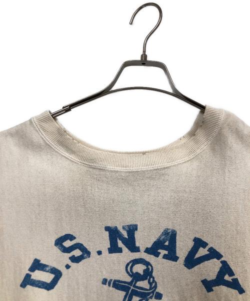 BOWWOW（バウワウ）BOWWOW (バウワウ) USN SEEBEES SWEATSHIRTS アイボリー サイズ:Lの古着・服飾アイテム
