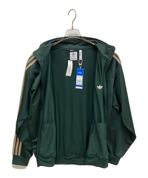 adidas（アディダス）adidas (アディダス) マルーン トラックジャケット グリーン サイズ:Ｌの古着・服飾アイテム