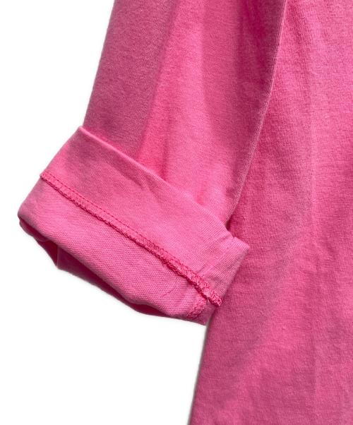 COMME des GARCONS GIRL（コムデギャルソンガール）COMME des GARCONS GIRL (コムデギャルソンガール) ハートワッペンカットソーワンピース ピンク サイズ:Lの古着・服飾アイテム