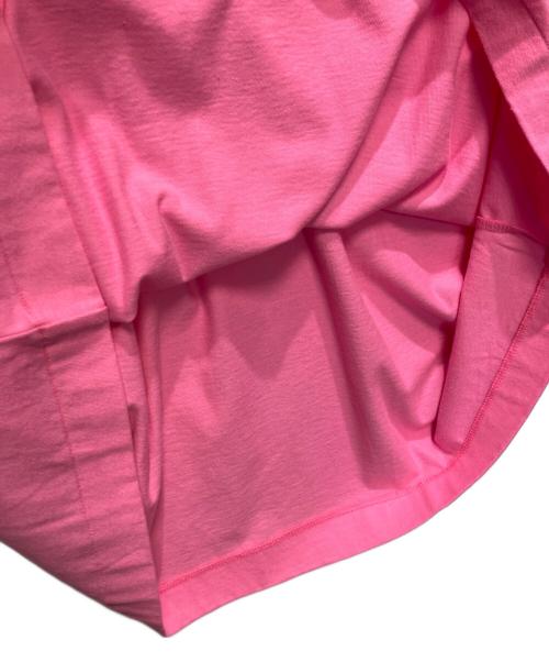 COMME des GARCONS GIRL（コムデギャルソンガール）COMME des GARCONS GIRL (コムデギャルソンガール) ハートワッペンカットソーワンピース ピンク サイズ:Lの古着・服飾アイテム