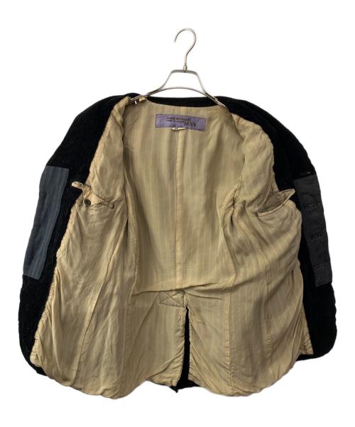 COMME des GARCONS JUNYA WATANABE MAN（コム デ ギャルソン ジュンヤ ワタナベ マン）COMME des GARCONS JUNYA WATANABE MAN (コム デ ギャルソン ジュンヤ ワタナベ マン) 製品染めパッチワークジャケット ブラック サイズ:XSの古着・服飾アイテム