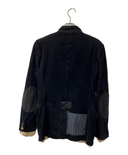 COMME des GARCONS JUNYA WATANABE MAN（コム デ ギャルソン ジュンヤ ワタナベ マン）COMME des GARCONS JUNYA WATANABE MAN (コム デ ギャルソン ジュンヤ ワタナベ マン) 製品染めパッチワークジャケット ブラック サイズ:XSの古着・服飾アイテム
