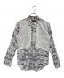 COMME des GARCONS HOMME DEUX（コムデギャルソン オム ドゥ）の古着「総柄シャツ」｜ブルー