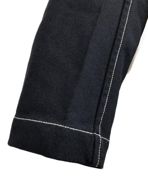 COMME des GARCONS SHIRT（コムデギャルソンシャツ）COMME des GARCONS SHIRT (コムデギャルソンシャツ) Polyester Gabardine Plain with Contrasted Workstiches Jacket ネイビー サイズ:XSの古着・服飾アイテム