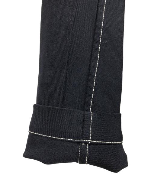 COMME des GARCONS SHIRT（コムデギャルソンシャツ）COMME des GARCONS SHIRT (コムデギャルソンシャツ) Polyester Gabardine Plain with Contrasted Workstiches Jacket ネイビー サイズ:XSの古着・服飾アイテム