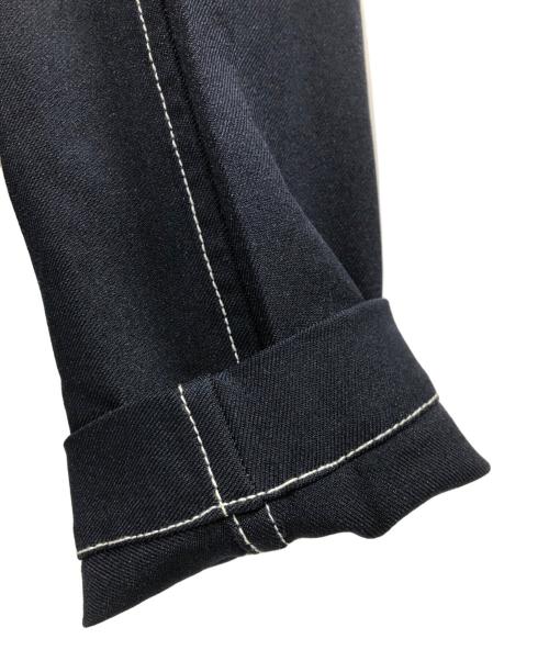 COMME des GARCONS SHIRT（コムデギャルソンシャツ）COMME des GARCONS SHIRT (コムデギャルソンシャツ) Polyester Gabardine Plain with Contrasted Workstiches Jacket ネイビー サイズ:XSの古着・服飾アイテム