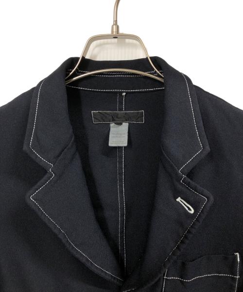COMME des GARCONS SHIRT（コムデギャルソンシャツ）COMME des GARCONS SHIRT (コムデギャルソンシャツ) Polyester Gabardine Plain with Contrasted Workstiches Jacket ネイビー サイズ:XSの古着・服飾アイテム