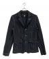 COMME des GARCONS SHIRT（コムデギャルソンシャツ）の古着「Polyester Gabardine Plain with Contrasted Workstiches Jacket」｜ネイビー