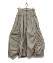 emmi（エミ）の古着「ボリュームドロストジップアップスカート」｜グレー