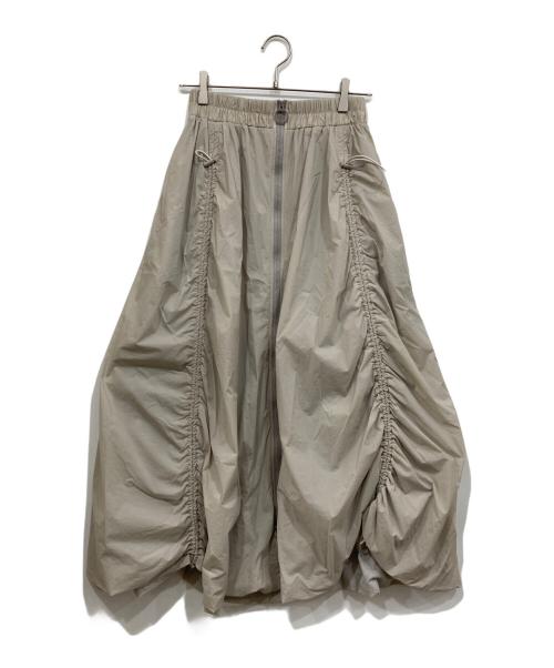 emmi（エミ）emmi (エミ) ボリュームドロストジップアップスカート グレー サイズ:1の古着・服飾アイテム