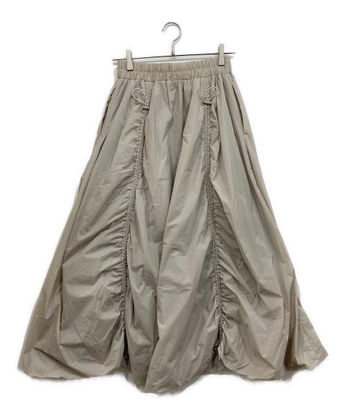 emmi（エミ）emmi (エミ) ボリュームドロストジップアップスカート グレー サイズ:1の古着・服飾アイテム