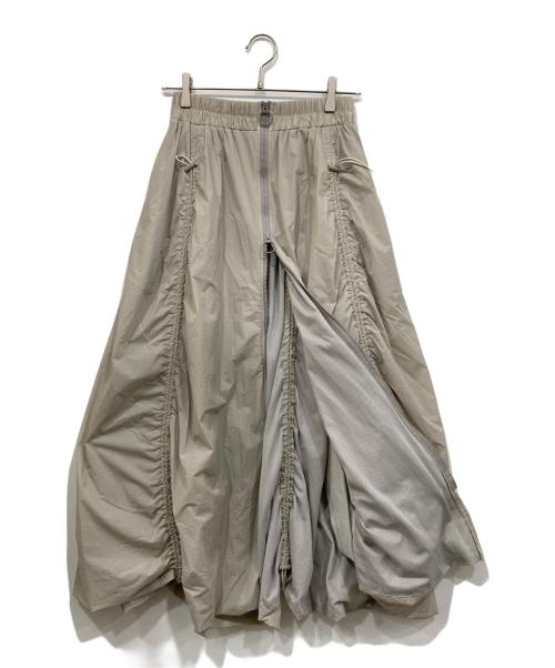 emmi（エミ）emmi (エミ) ボリュームドロストジップアップスカート グレー サイズ:1の古着・服飾アイテム