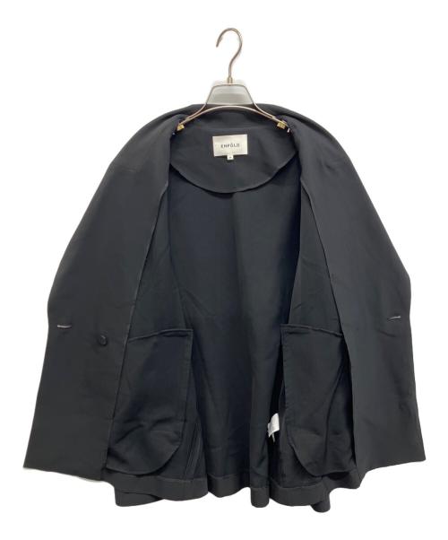 ENFOLD（エンフォルド）ENFOLD (エンフォルド) Comfotable Twill ライトジャケット ブラック サイズ:36の古着・服飾アイテム