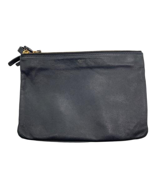 CELINE（セリーヌ）CELINE (セリーヌ) ショルダーバッグ　トリオラージ ブラックの古着・服飾アイテム