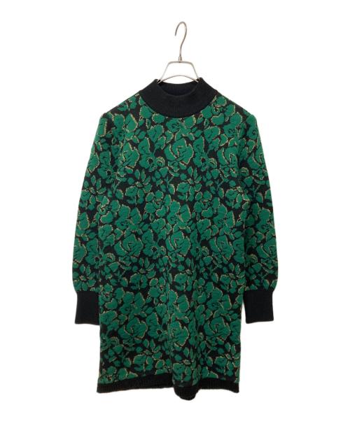 Yves Saint Laurent（イヴサンローラン）Yves Saint Laurent (イヴサンローラン) ニットワンピース グリーン サイズ:Ｍの古着・服飾アイテム