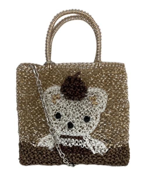 ANTEPRIMA（アンテプリマ）ANTEPRIMA (アンテプリマ) familiar (ファミリア) ミニショルダーバッグ ベージュ×ブラウンの古着・服飾アイテム