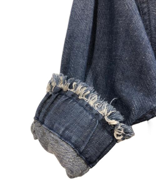 45R（フォーティファイブ・アール）45R (フォーティファイブ・アール) 綿麻ざっくりデニムのドレス インディゴ サイズ:FREEの古着・服飾アイテム