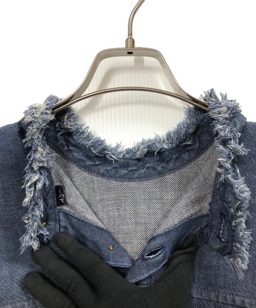 45R（フォーティファイブ・アール）45R (フォーティファイブ・アール) 綿麻ざっくりデニムのドレス インディゴ サイズ:FREEの古着・服飾アイテム