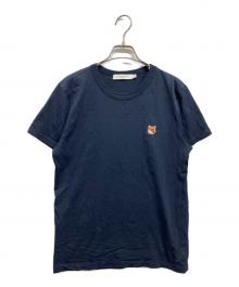 maison kitsune（アシッドメゾンキツネ）の古着「MAISON KITSUNE フォックスヘッド パッチ クラシック Ｔシャツ」｜ネイビー