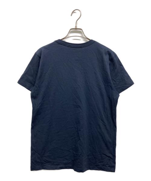 maison kitsune（アシッドメゾンキツネ）maison kitsune (アシッドメゾンキツネ) MAISON KITSUNE フォックスヘッド パッチ クラシック Ｔシャツ ネイビー サイズ:Lの古着・服飾アイテム