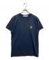 maison kitsune（アシッドメゾンキツネ）の古着「MAISON KITSUNE フォックスヘッド パッチ クラシック Ｔシャツ」｜ネイビー
