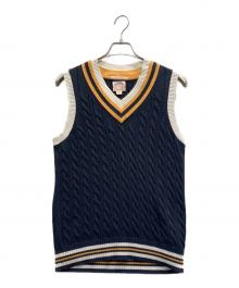 BROOKS BROTHERS（ブルックスブラザーズ）の古着「チルデンニットベスト」｜ネイビー