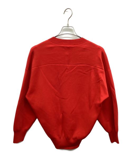 UNITED ARROWS（ユナイテッドアローズ）UNITED ARROWS (ユナイテッドアローズ) ソフトスムースVネックニット レッド サイズ:Freeの古着・服飾アイテム
