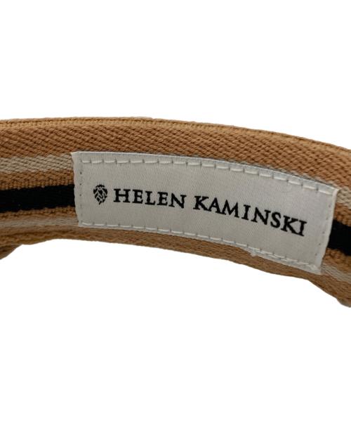 HELEN KAMINSKI（ヘレンカミンスキー）HELEN KAMINSKI (ヘレンカミンスキー) サンバイザー ブラウンの古着・服飾アイテム