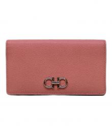 Salvatore Ferragamo（サルヴァトーレ フェラガモ）の古着「ガンチーニウォレット」｜ピンク