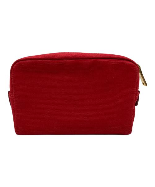 PRADA（プラダ）PRADA (プラダ) CANAPA LOGOミニポーチ レッド サイズ:下記参照の古着・服飾アイテム