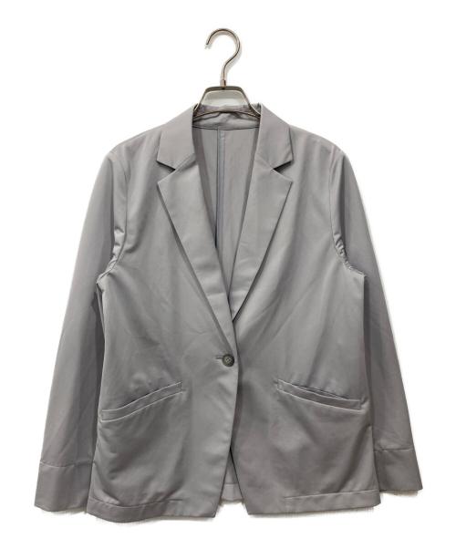 COMME CA ISM（コムサイズム）COMME CA ISM (コムサイズム) タイプライタージャージテーラードジャケット グレー サイズ:6の古着・服飾アイテム