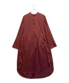 VERMEIL par iena（ヴェルメイユ パー イエナ）の古着「シルキーツイルワンピース」｜エンジ