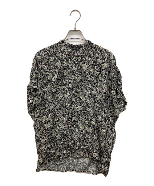 journal standard L'essage（ジャーナルスタンダード レサージュ）journal standard L'essage (ジャーナルスタンダード レサージュ) LESSAGE (レサージュ) DEVEAUX GOLDモノトーンシャツ ブラック サイズ:FREEの古着・服飾アイテム