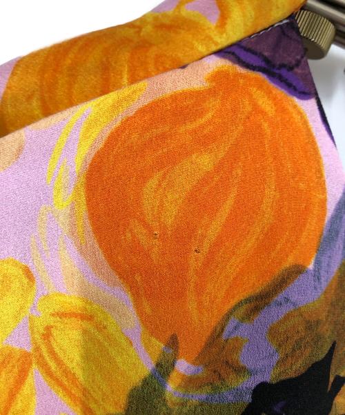 DRIES VAN NOTEN（ドリスヴァンノッテン）DRIES VAN NOTEN (ドリスヴァンノッテン) フローラルオールインワン ピンク×オレンジ サイズ:36の古着・服飾アイテム